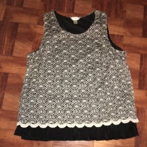 Dressy sleeveless top